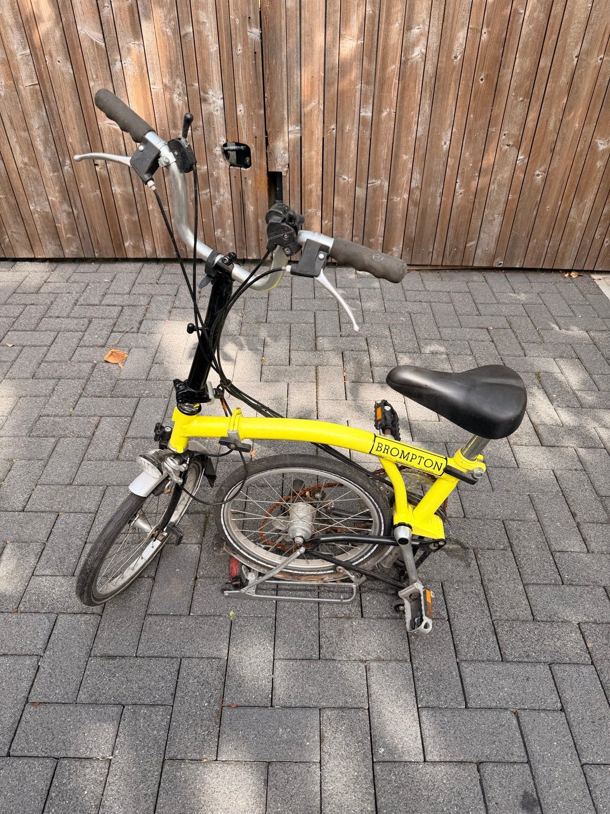 Brompton vouwfiets - Geel - Gebruikt, Ophalen, Gebruikt, Brompton, Velgrem