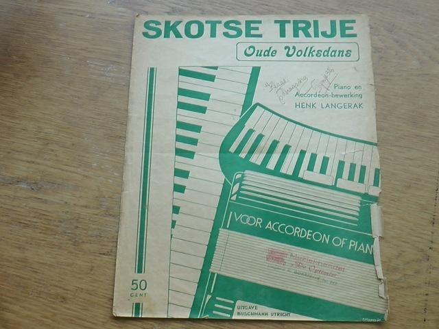Skotse trije - bewerking henk langerak, Ophalen of Verzenden, Gebruikt, Artiest of Componist, Populair