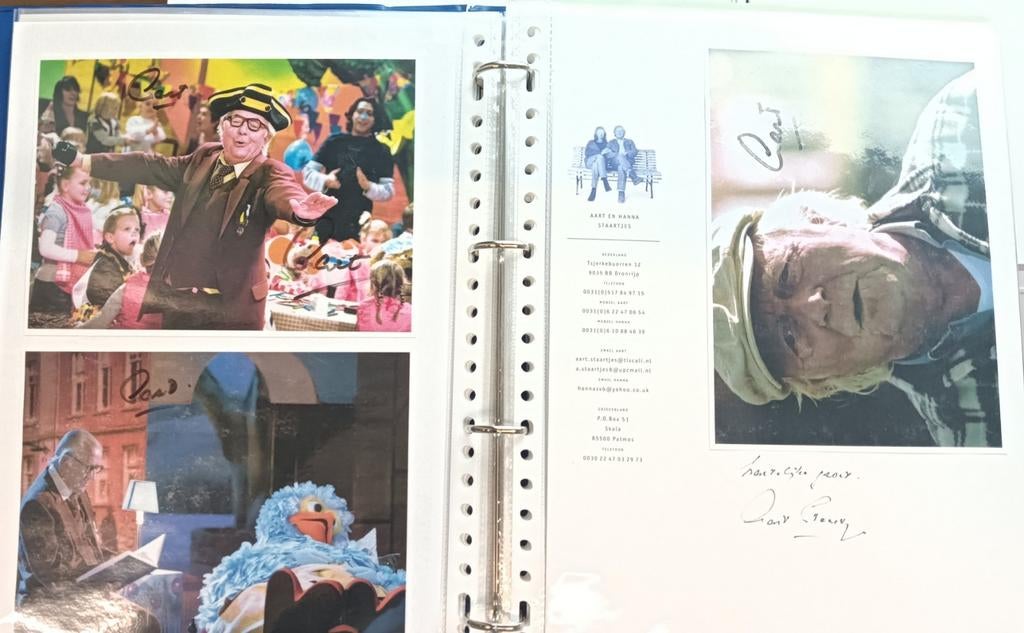 Aart Staartjes - originele handtekeningen, Ophalen of Verzenden, Zo goed als nieuw, Foto of Kaart