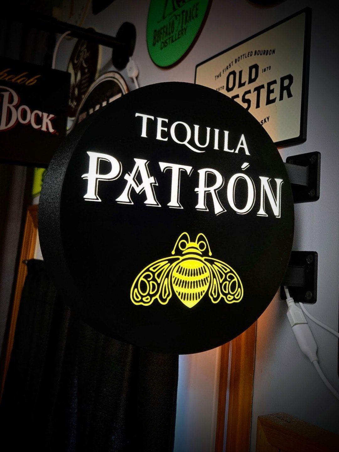 Nieuw Tequila Patrón dubbelzijdig lichtbord, Ophalen of Verzenden