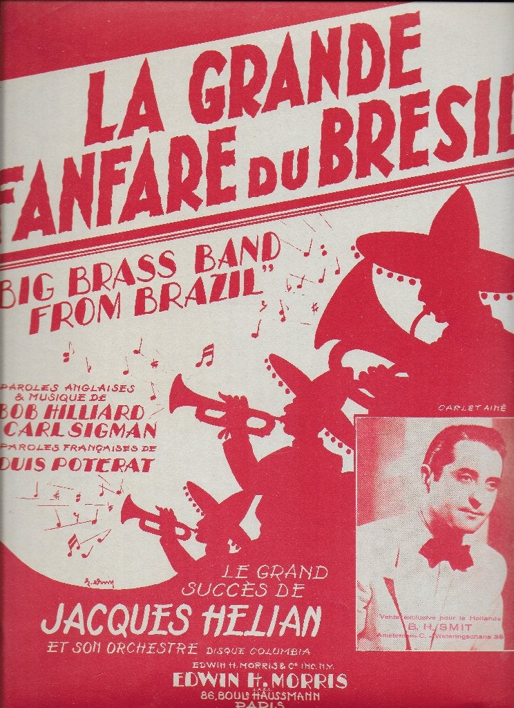 Ba76 bladmuziek big brass band from brazil jacques helian, Muziek en Instrumenten, Ophalen of Verzenden, Gebruikt, Artiest of Componist