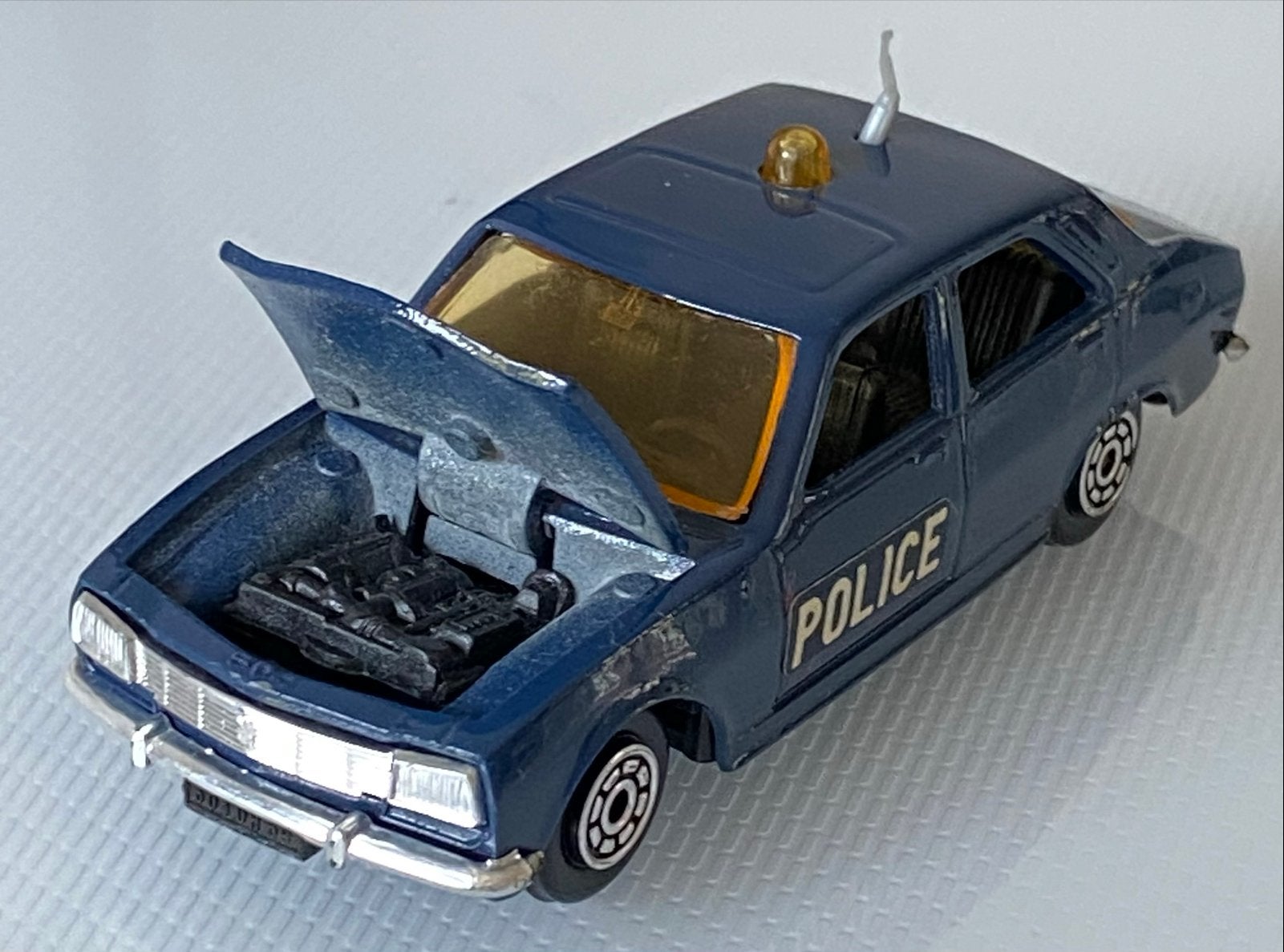 Norev 1:43 Peugeot 504 Police - Vintage Modelauto, Ophalen of Verzenden, Nieuw, Auto, Norev