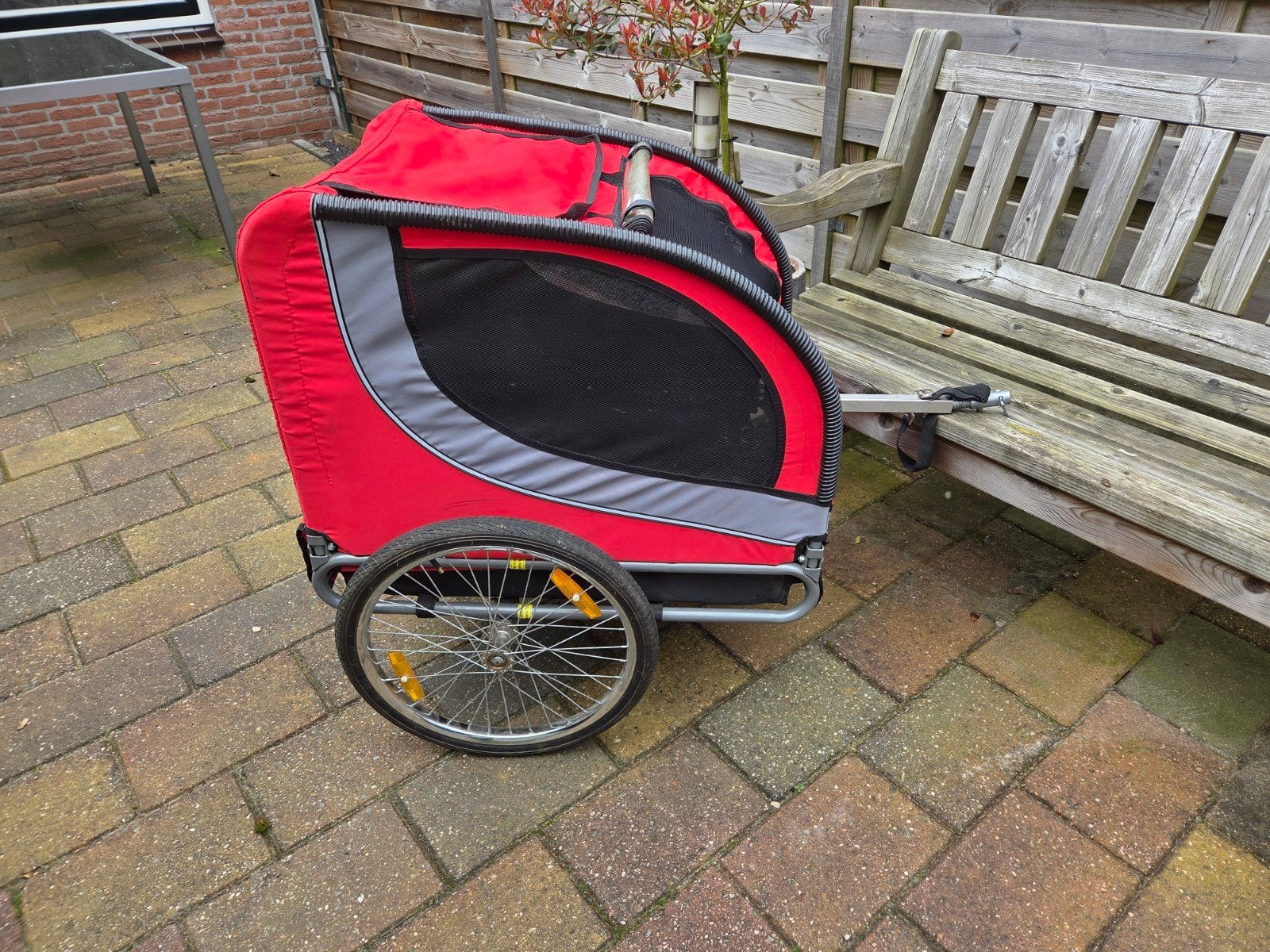 Scootmobielkar - hondenkar - voor Trophy scootmobiel, Dieren en Toebehoren, Ophalen, Gebruikt, Hondenfietskar