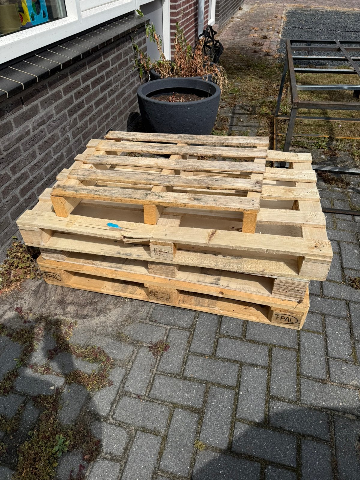Gratis pallets/ brandhout/ timmerhout, Ophalen, Zo goed als nieuw, Pallet, Minder dan 200 cm