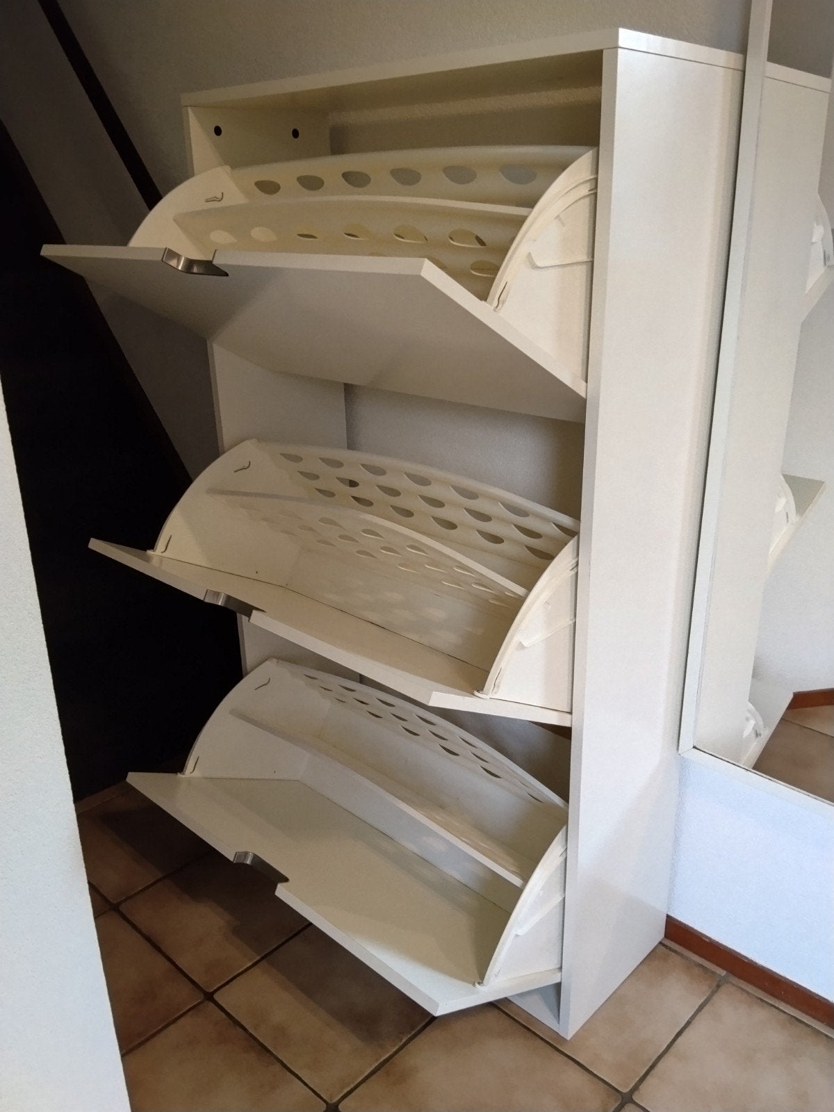 IKEA Ställ schoenenkast met 3 vakken, wit, Huis en Inrichting, Kasten | Schoenenkasten, Ophalen of Verzenden, Gebruikt, Modern, Scandinavisch