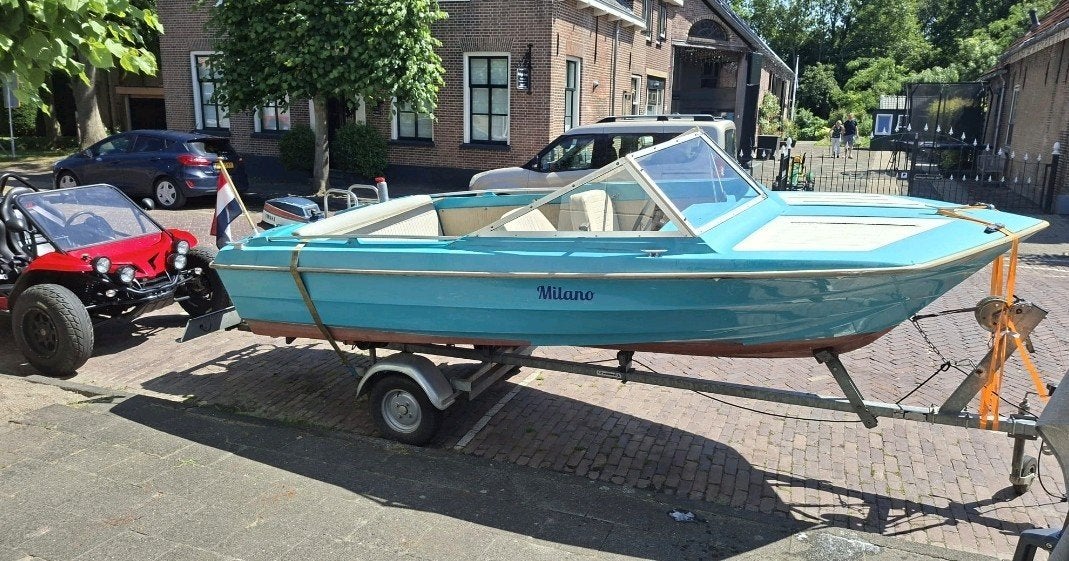 Speedboot incl. trailer - Vaarbewijsvrij, vooruit/achteruit, Ophalen of Verzenden, Minder dan 70 pk, Elektrische start, Buitenboordmotor