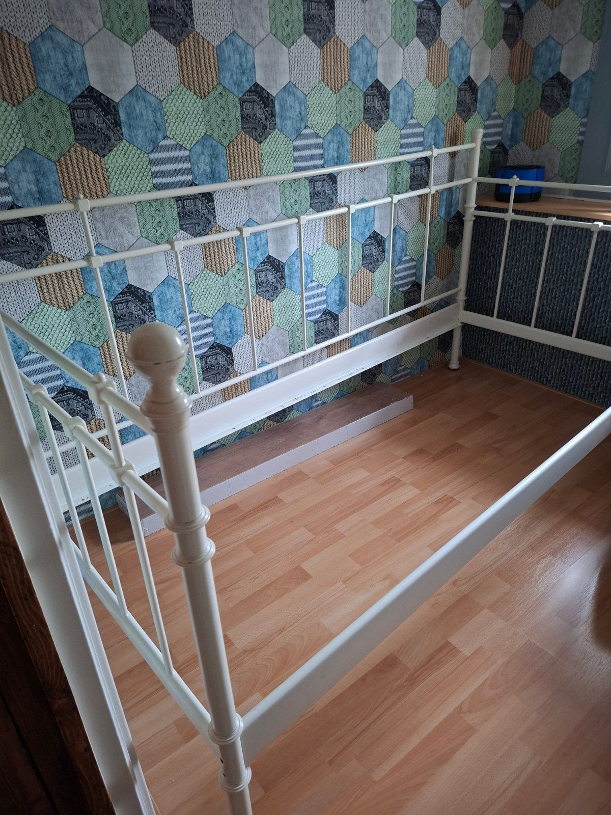 Meisjes bed zgan, Huis en Inrichting, Ophalen, 90 cm, Eenpersoons, Wit