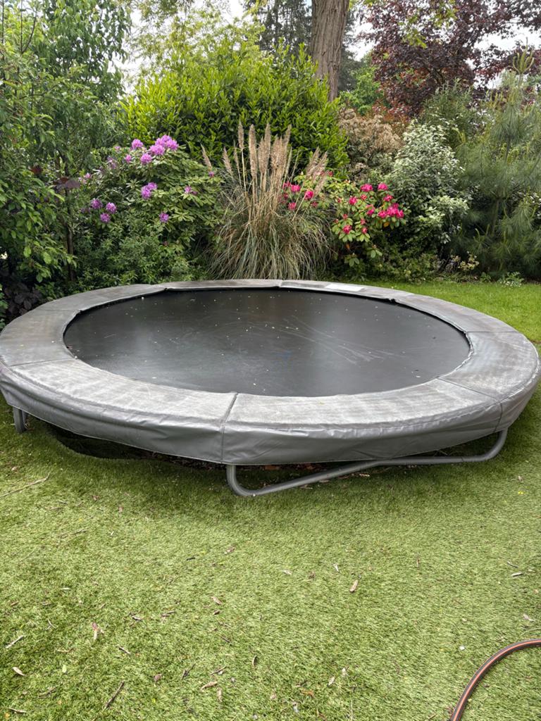 Avyna pro-line trampoline 366 cm grijs, Kinderen en Baby's, Speelgoed | Buiten | Trampolines, Ophalen, Gebruikt