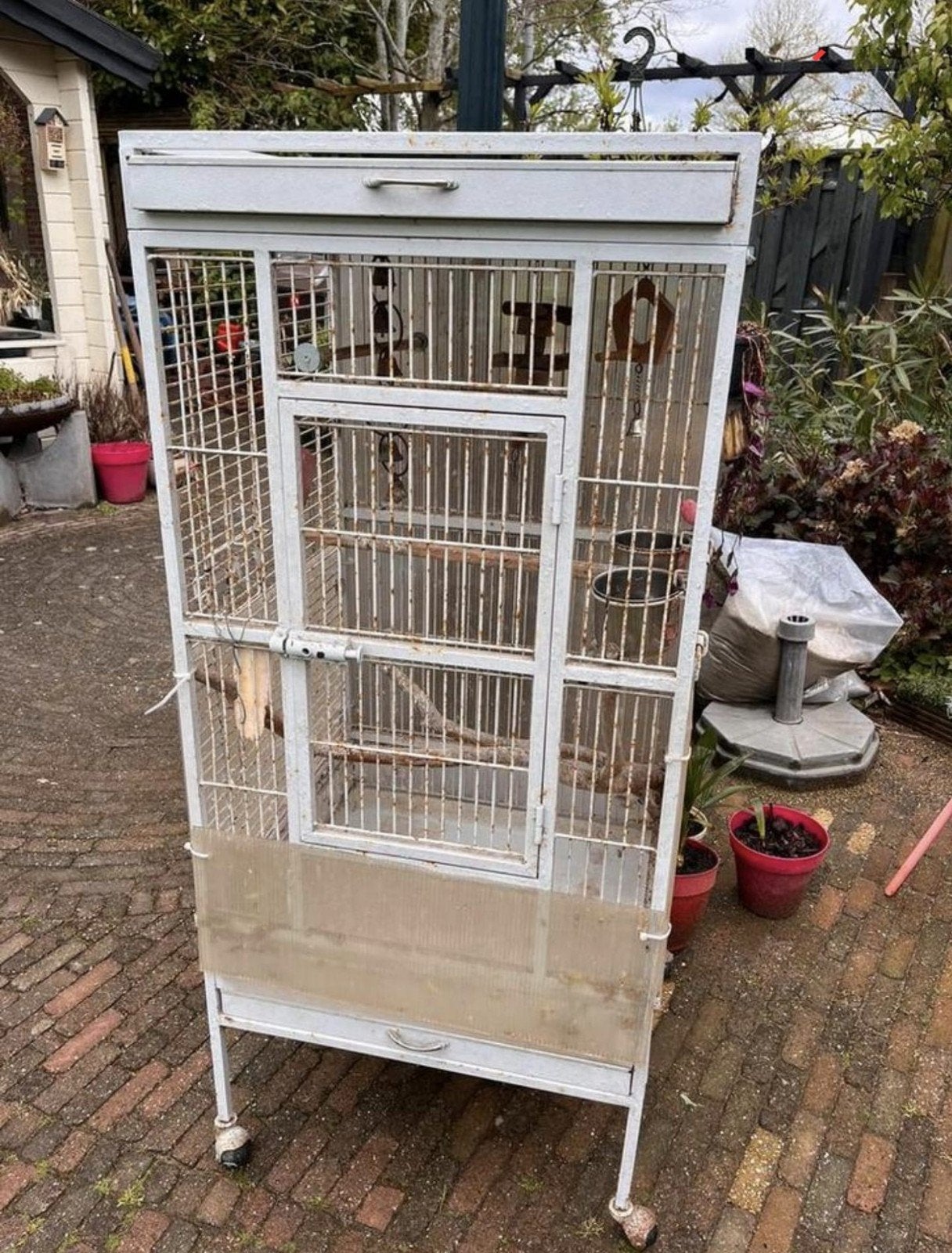 Vogel Kooi, Dieren en Toebehoren, Ophalen of Verzenden, Gebruikt, Metaal, Vogelkooi
