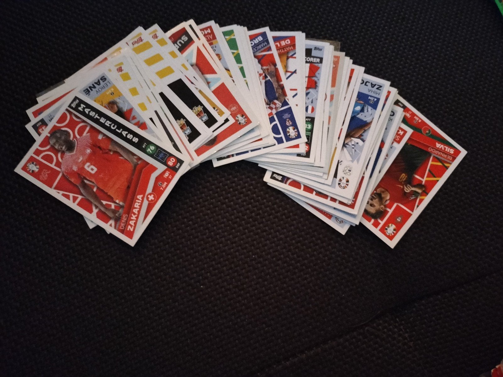 Voetbalplaatjes collectie Topps ek24, Ophalen of Verzenden, Gebruikt