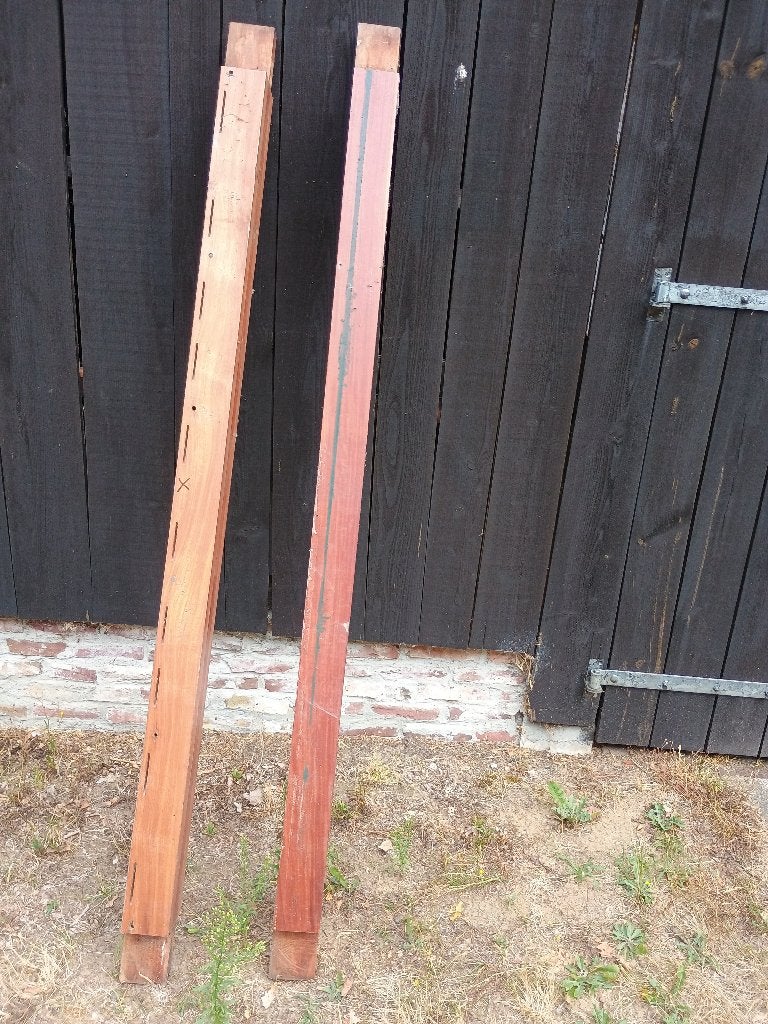 2 Bankirai balken, Ophalen, 250 cm of meer, Balken, Hardhout