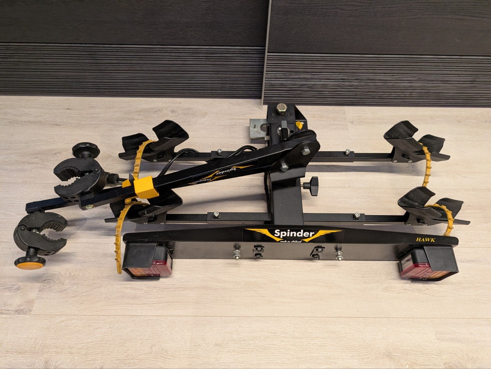 Hawk Spinder fietsendrager type RH 2 F, Ophalen, 2 fietsen, Gebruikt, Trekhaakdrager