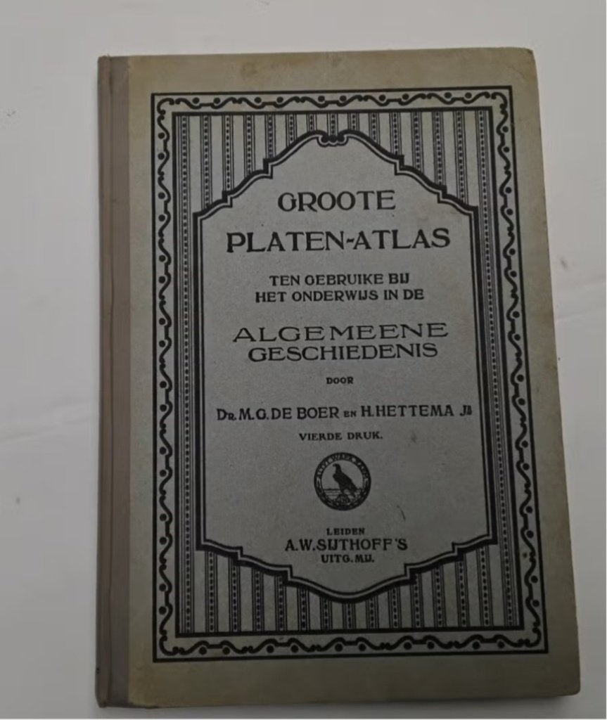 Boek: Groote platen-atlas van de Boer en Hettema, Overige atlassen, Zo goed als nieuw, 1800 tot 2000, Nederland