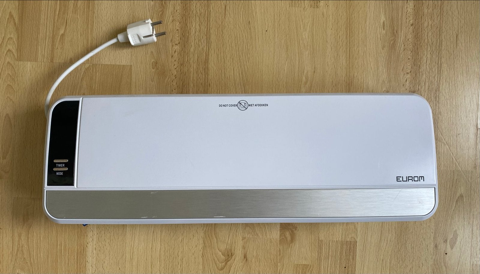 Eurom Wall Designheat 2000 Wandkachel - 2000 Watt, Gebruikt, Minder dan 30 cm, Kachel, Ophalen of Verzenden