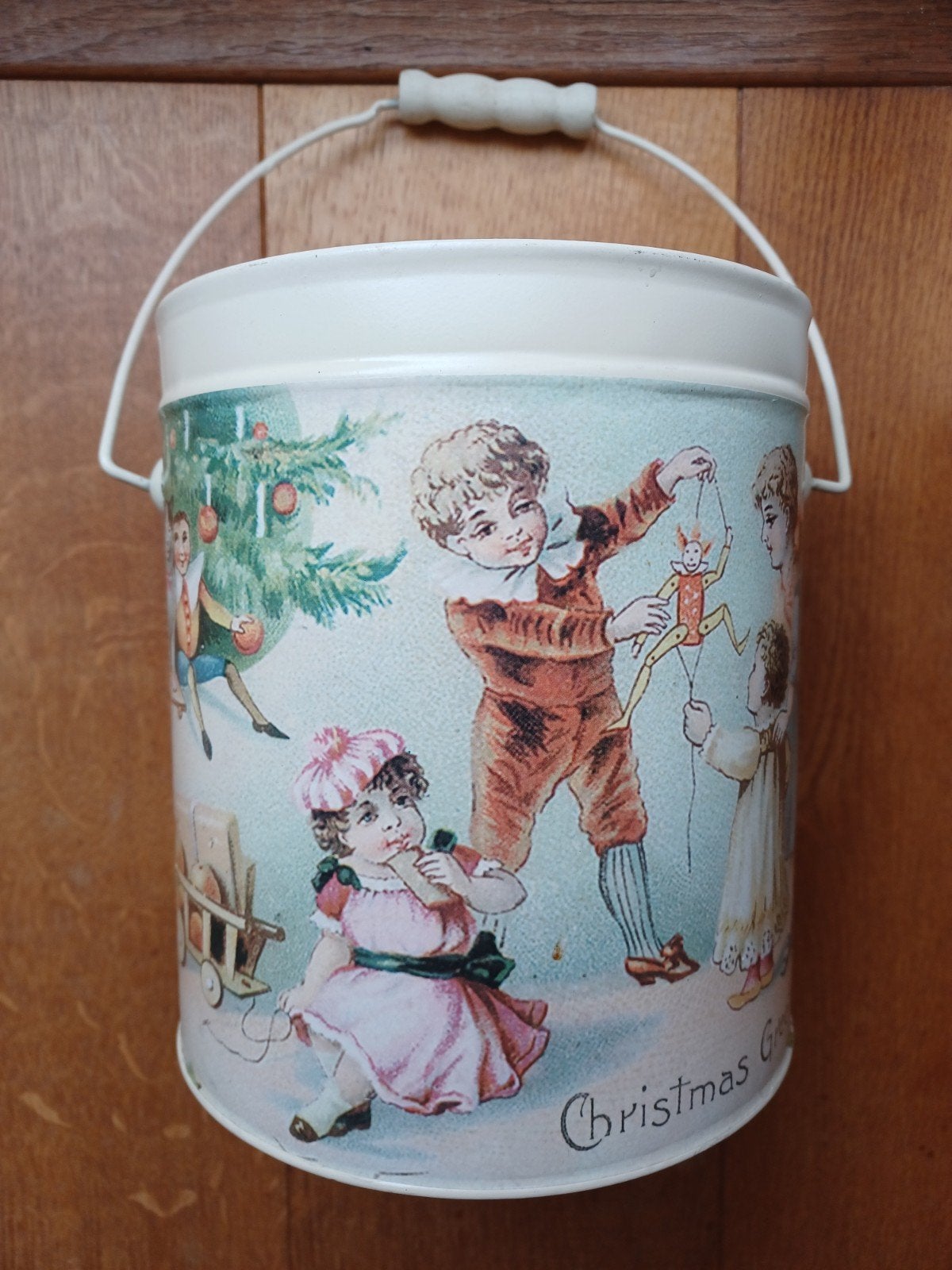 Kerst emmertje nostalgisch, Ophalen of Verzenden