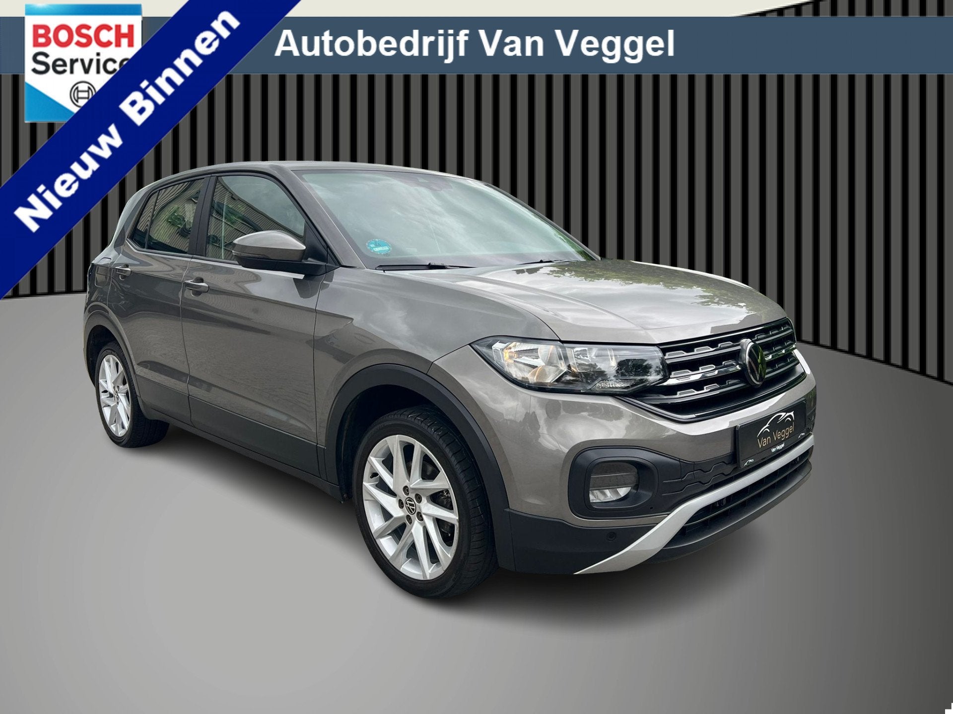 Volkswagen T-Cross 1.0 TSI Life Business airco, cruise, pdc,, Auto's, Voorwielaandrijving, Gebruikt, Zwart, 1158 kg