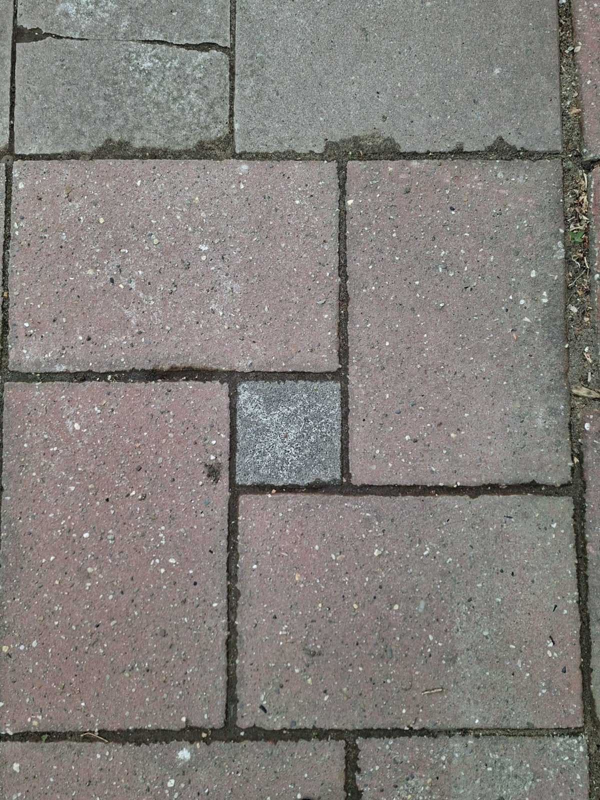 Gebruikte terrastegels, rood/grijs, diverse maten, Tuin en Terras, Ophalen, Gebruikt, 10 m² of meer, Beton