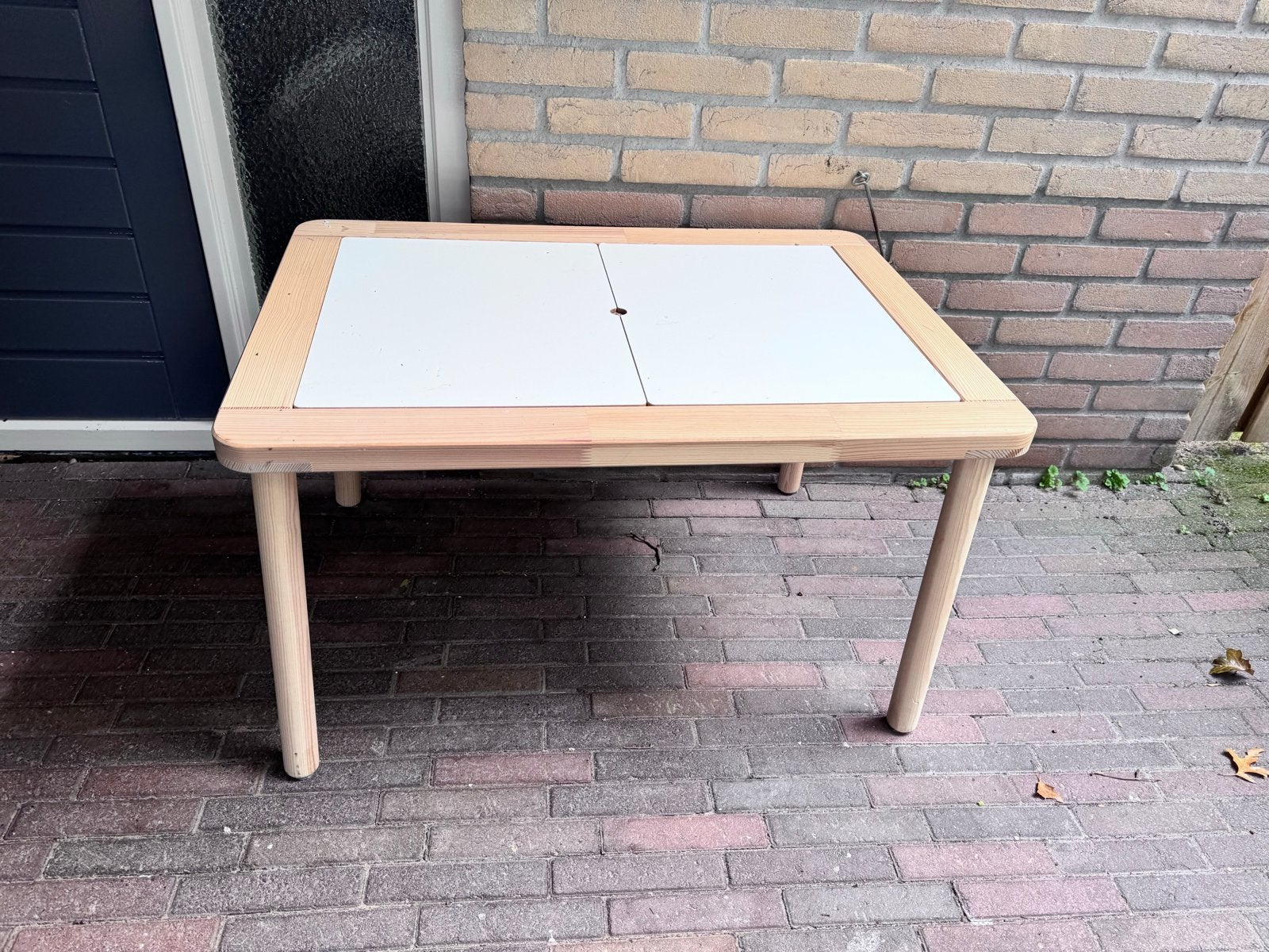 Houten speeltafel voor kinderen met opbergruimte, Tuin en Terras, Ophalen, Gebruikt, Rechthoekig, Hout