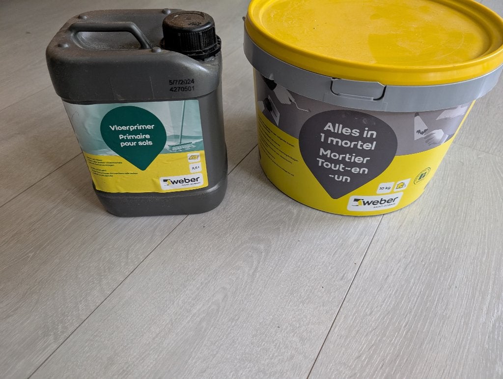 Weber Beamix vloerprimer universeel 2,5 liter, Ophalen of Verzenden, Zo goed als nieuw