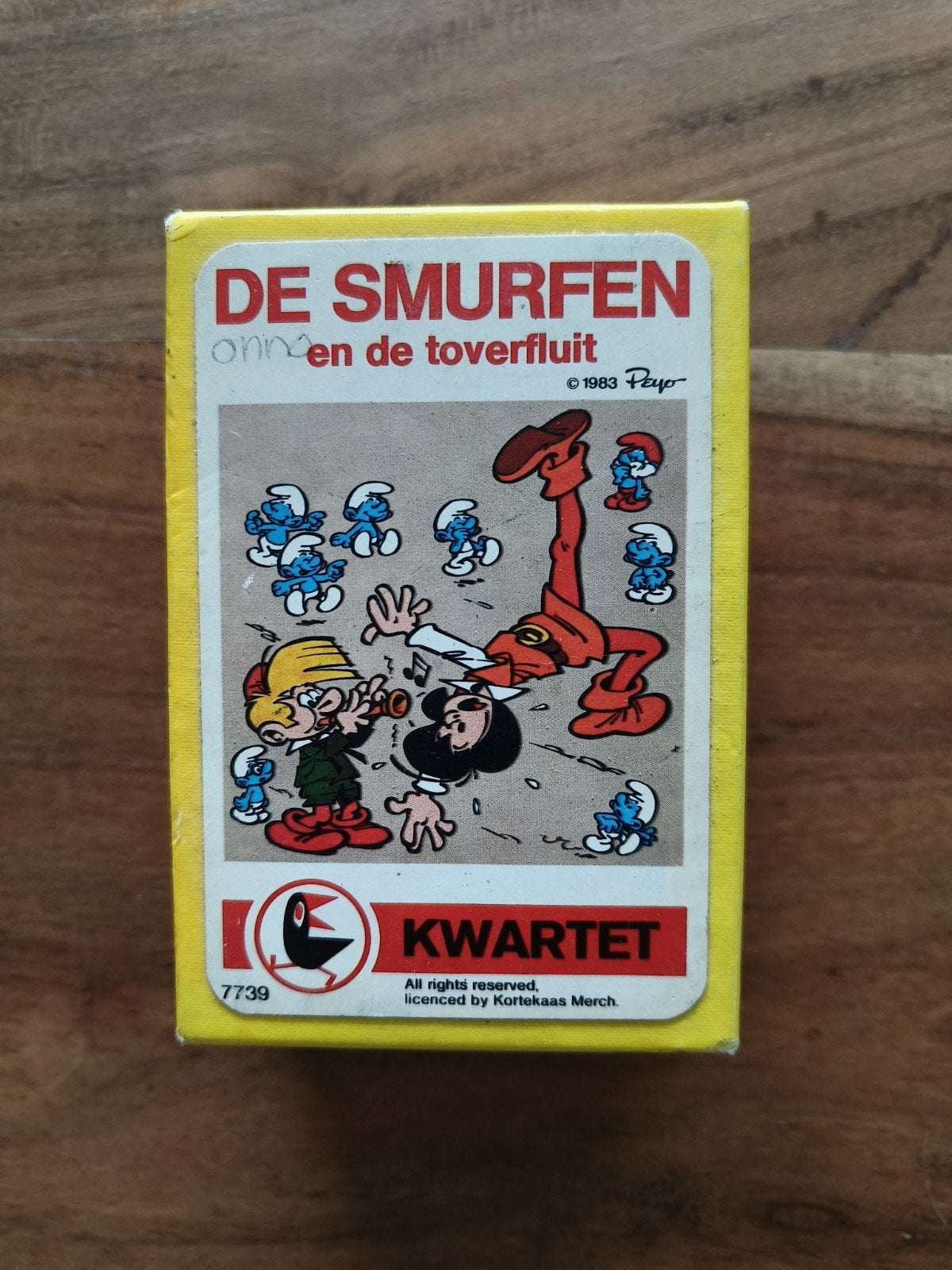 De Smurfen en de Toverfluit Kwartetspel (1983), Drie of vier spelers, Ophalen of Verzenden, Gebruikt, Kortekaas Merch