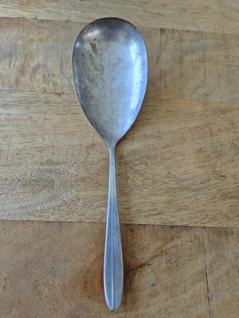 Vintage Gero 90 verzilverde opscheplepel, Antiek en Kunst, Ophalen of Verzenden