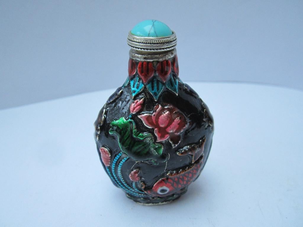 Handgemaakt tibet Snuff fles (#9742), Ophalen of Verzenden