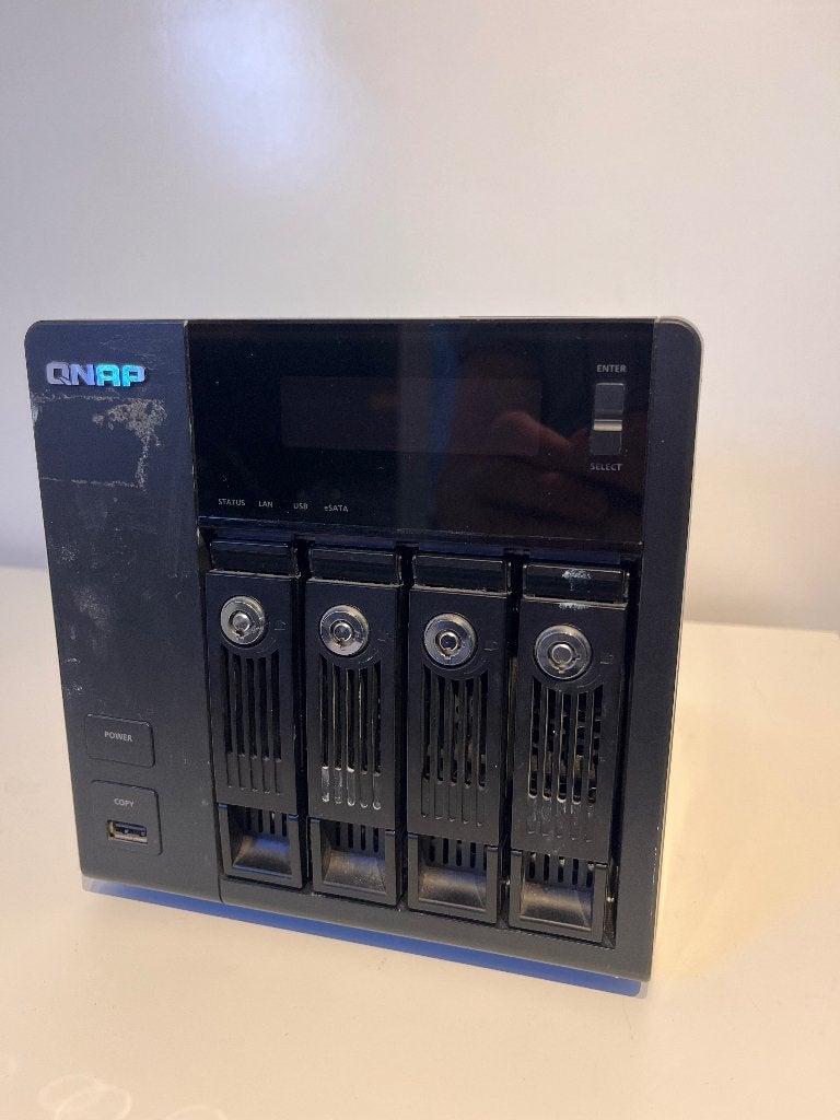 QNAP NAS TS-459 met 3 a 4x 3TB RED WD dual gig ethernet, Computers en Software, Ophalen of Verzenden, Gebruikt