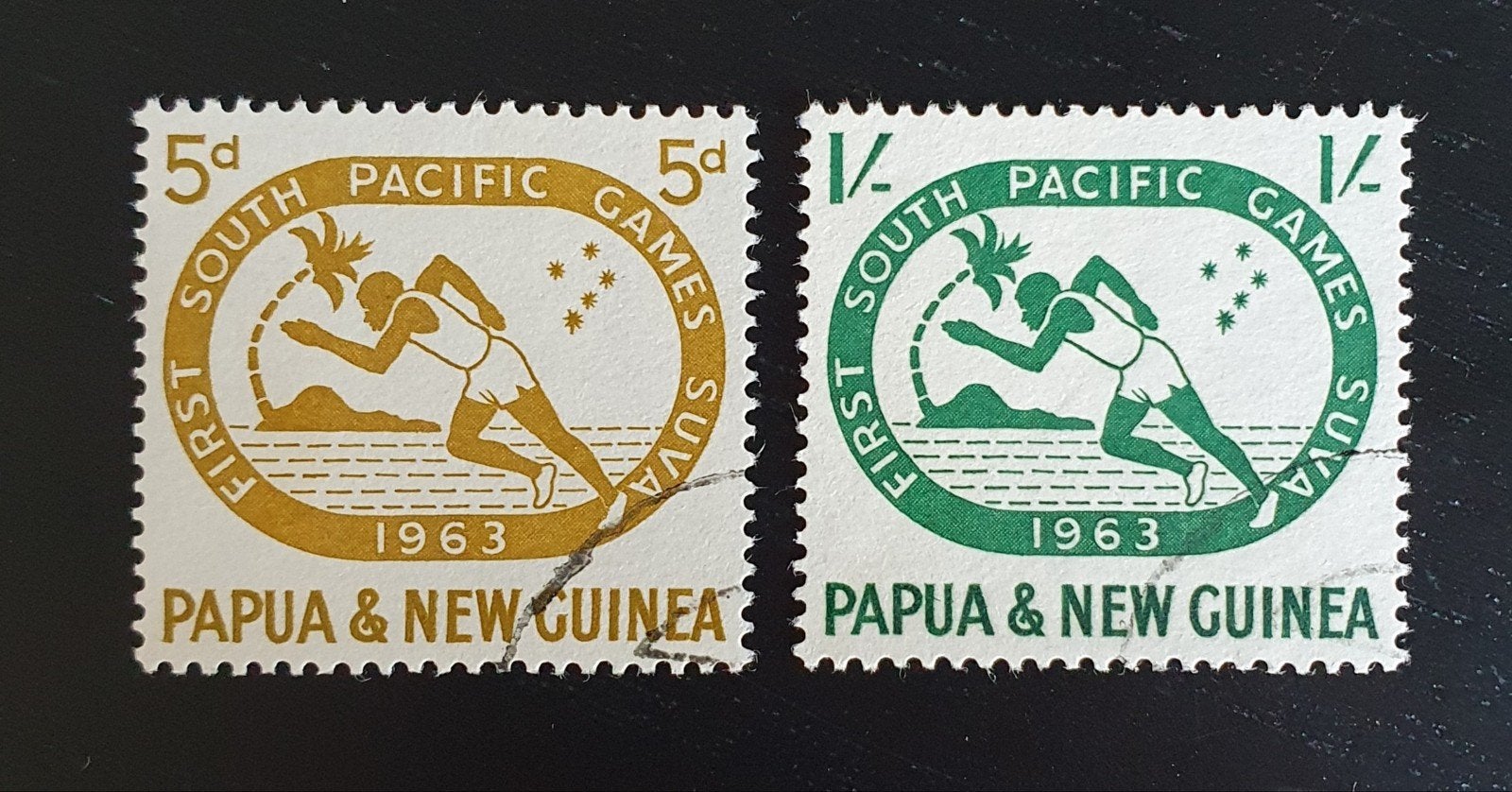 Papoea Nieuw-Guinea 1963 Sport Michel 50-51 gestempeld, Verzenden, Gestempeld, Sport