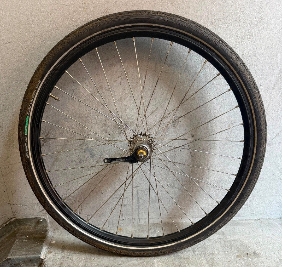 achterwiel 28 inch met terugtraprem en 3 versnellingen, Shimano Nexus, Zo goed als nieuw, Aluminium, Stadsfiets