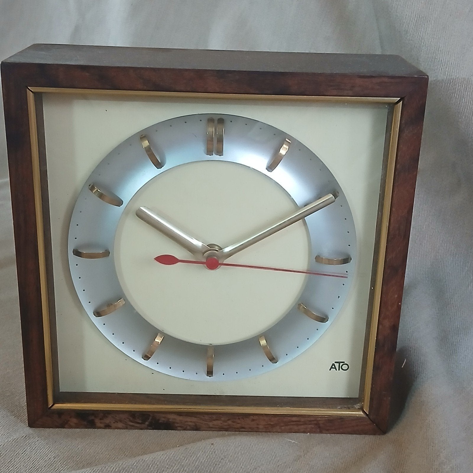 Retro, Vintage klok "ATO", Ophalen of Verzenden, Huis en Inrichting