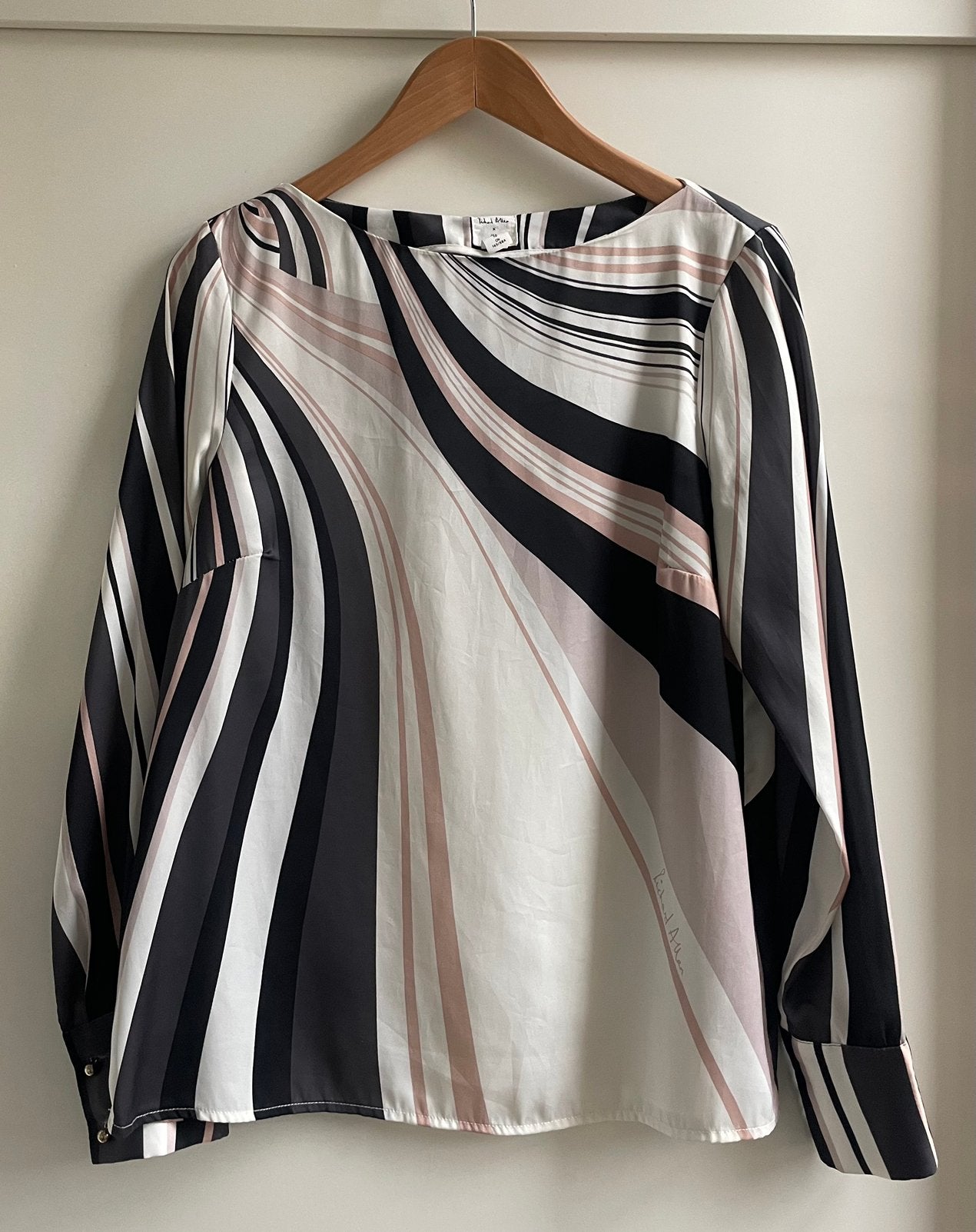 Mooie blouse H&M X Richard Allen - maat 38, Ophalen of Verzenden, Zo goed als nieuw, Maat 38/40 (M), Meerkleurig