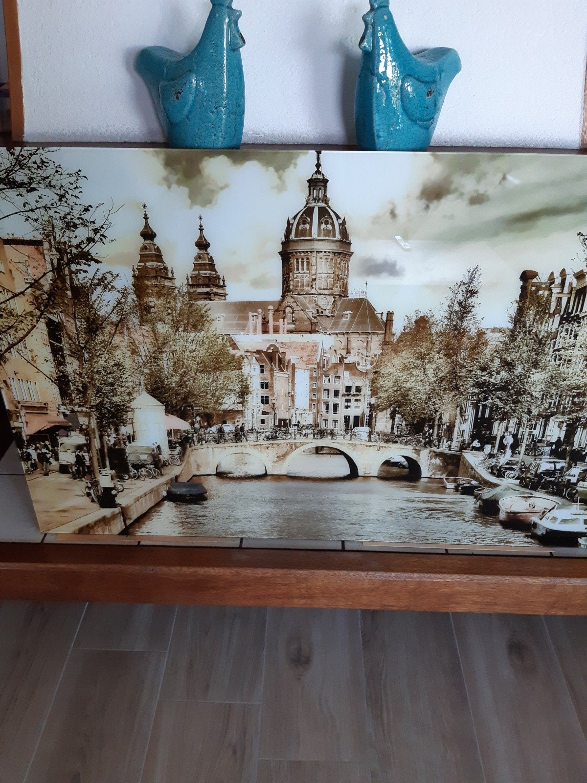 schilderij foto Amsterdam (jaren '90), Huis en Inrichting, Woonaccessoires | Schilderijen, Tekeningen en Foto's, Ophalen of Verzenden