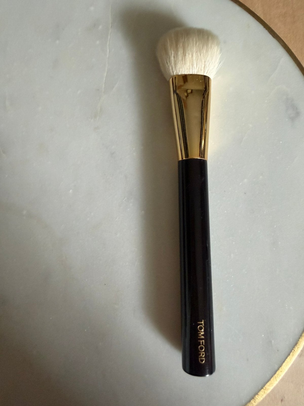 Tom Ford make up kwast 02, Ophalen of Verzenden, Gebruikt, Zwart, Gehele gezicht