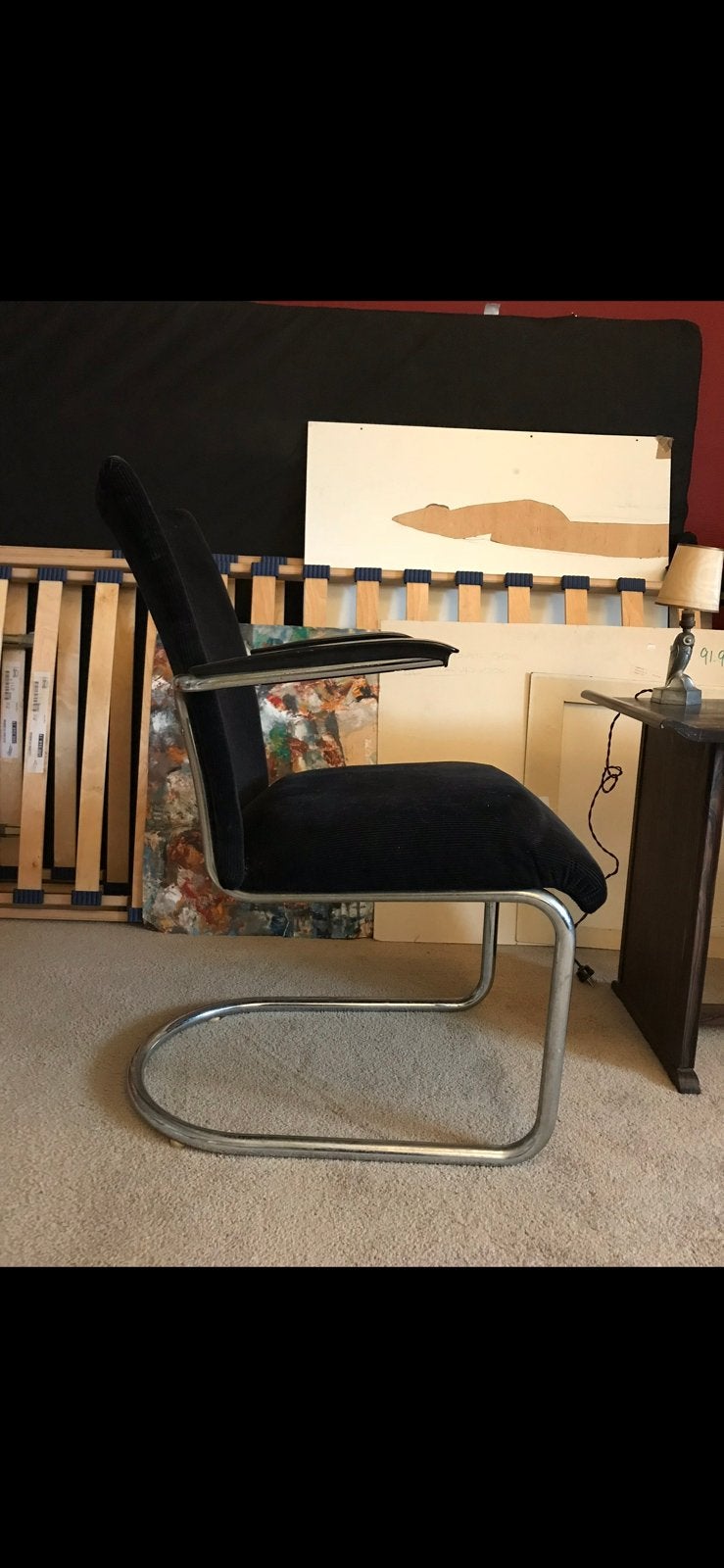 3x 1018 gebrdrs Toon de Wit fauteuil teab buismeubel gispen, Ophalen, Overige materialen, Gebruikt, Drie