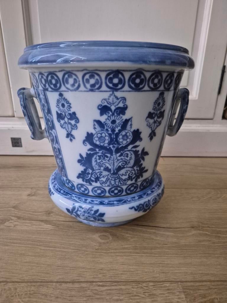 Cachepot cache pot Petrus regout Maastricht PR 1836, Antiek en Kunst, Ophalen of Verzenden