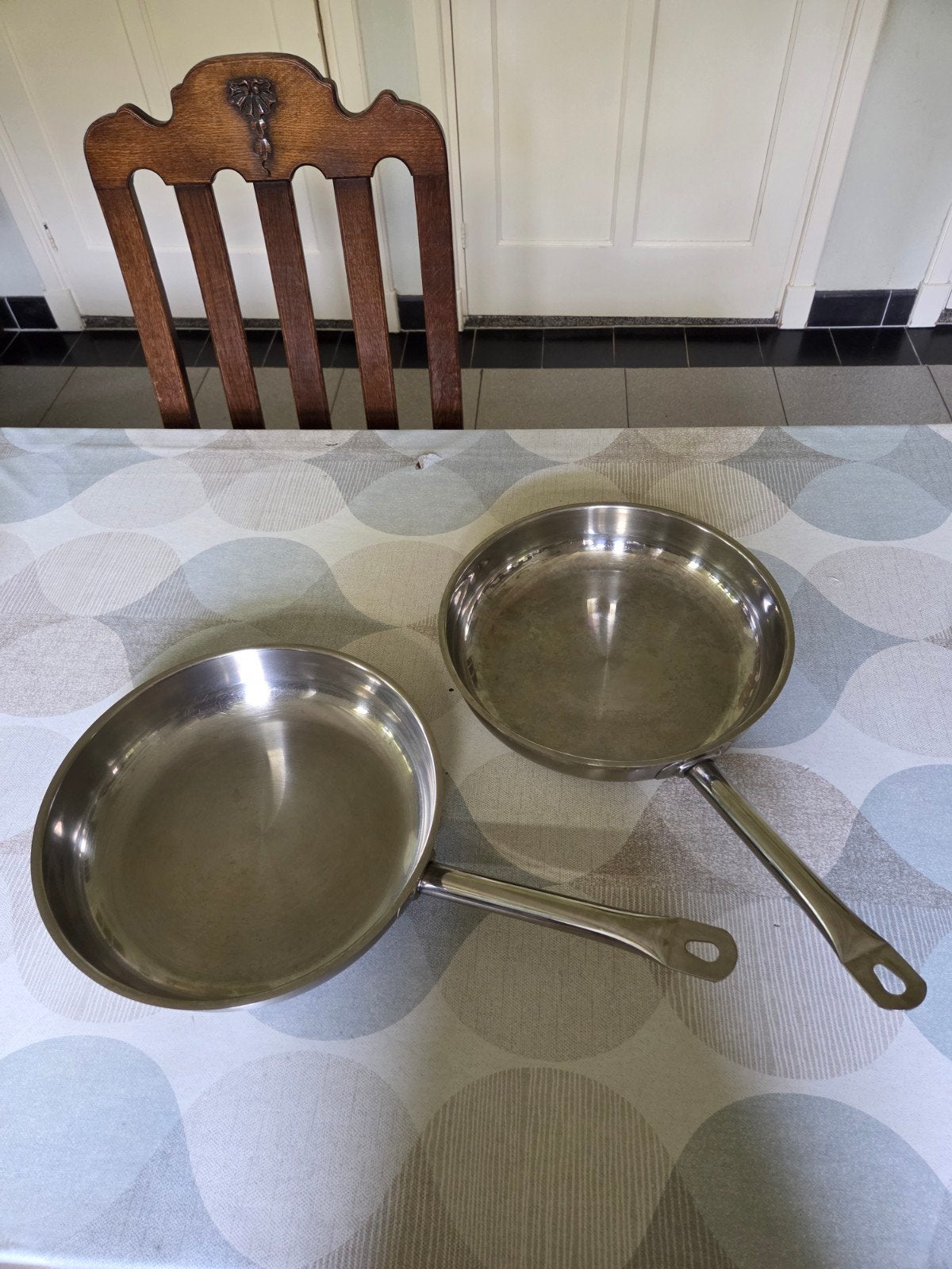Nameta Chef Koekenpannen - Set van 2, Huis en Inrichting, Ophalen, Koekenpan, Gebruikt, Rvs