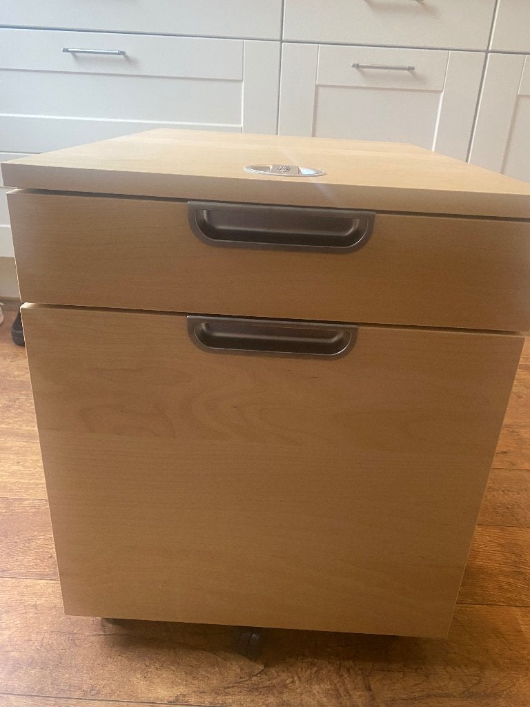 Ladeblok/bureaukast op wielen GALANT IKEA, Ophalen, Minder dan 50 cm, 1 of 2 laden, Nieuw