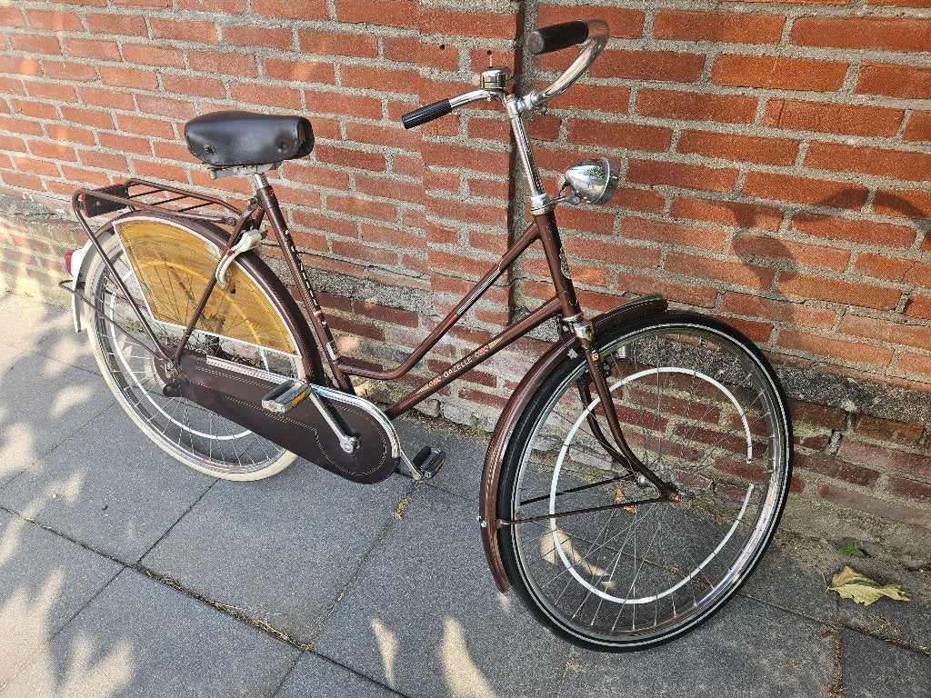 [VINTAGE] Gazelle Populair donkerbruin - 57cm, Ophalen, Terugtraprem, Gebruikt, 56 cm of meer