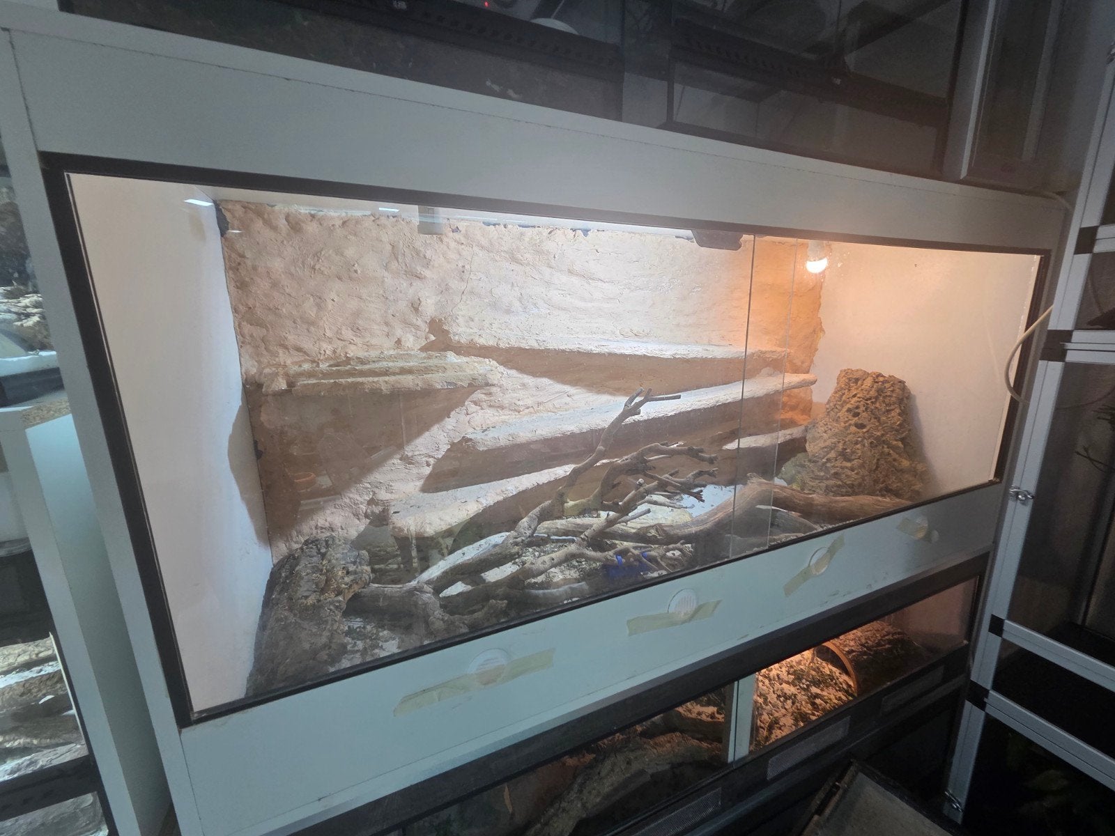 terrarium met achterwand 163,5 x 60 x 80, Ophalen, Gebruikt, Terrarium of Paludarium