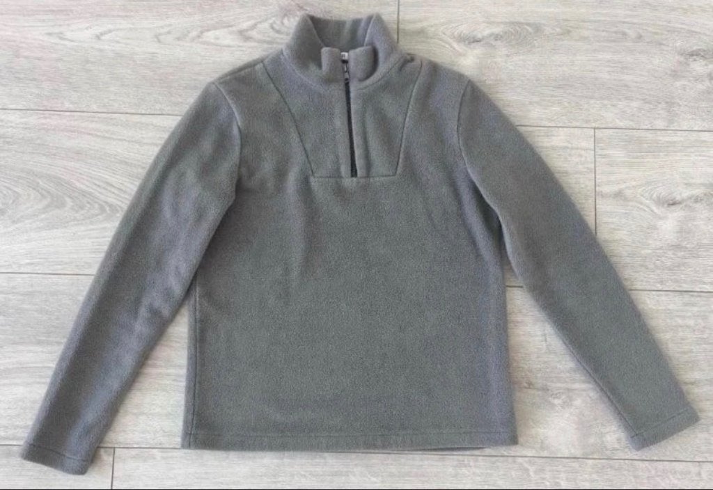 Fleece longsleeve, Ophalen of Verzenden, Lange mouw, Maat 36 (S), Grijs