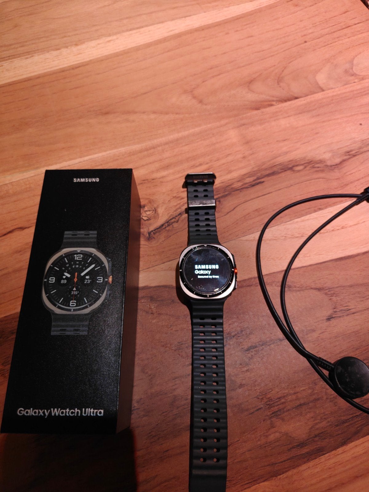 Samsung Galaxy Watch Ultra 47mm, Ophalen, Zwart, Stappen, Zo goed als nieuw