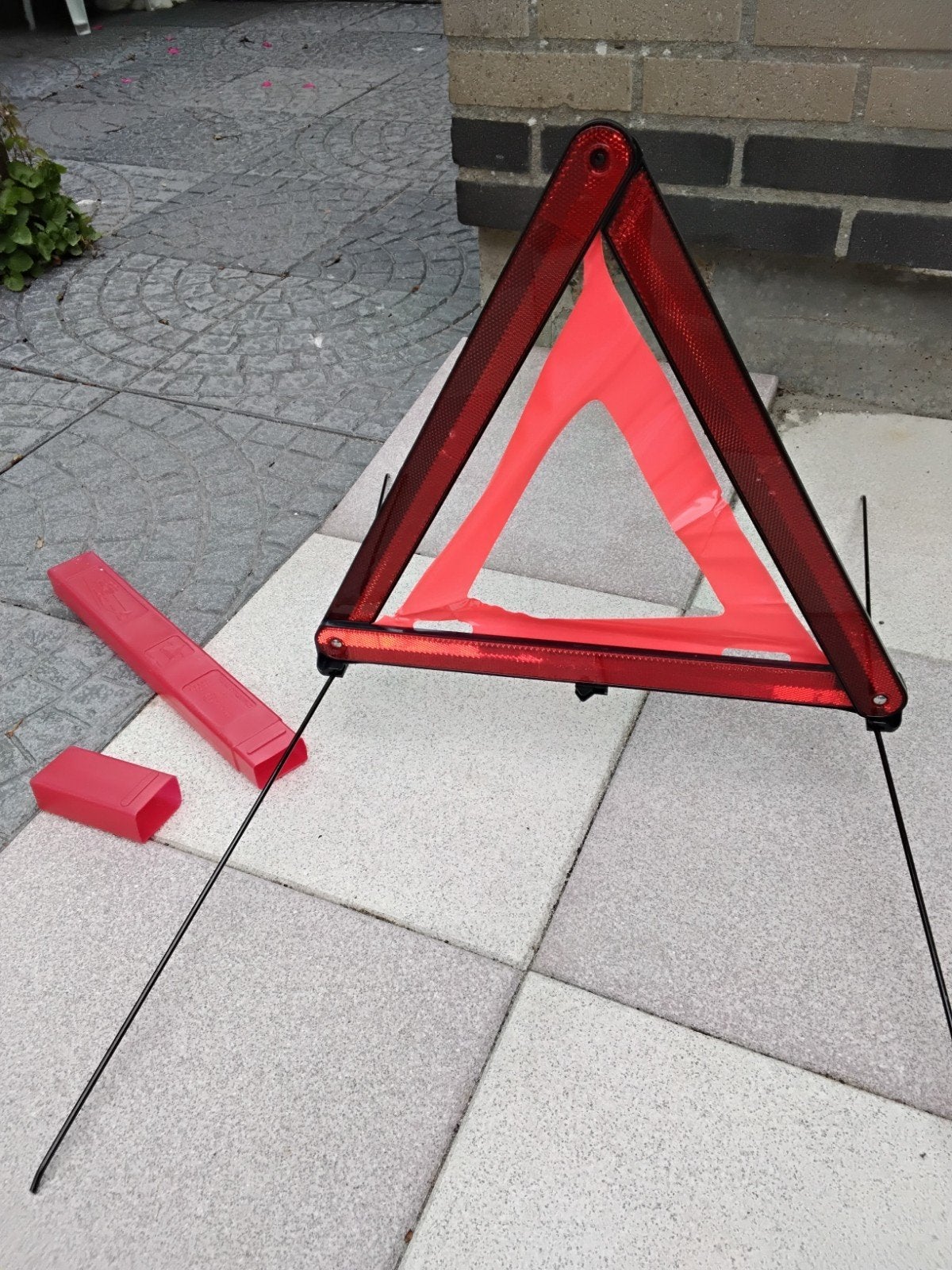 Gevarendriehoek met opbergdoos, Auto diversen, Ophalen of Verzenden, Gebruikt