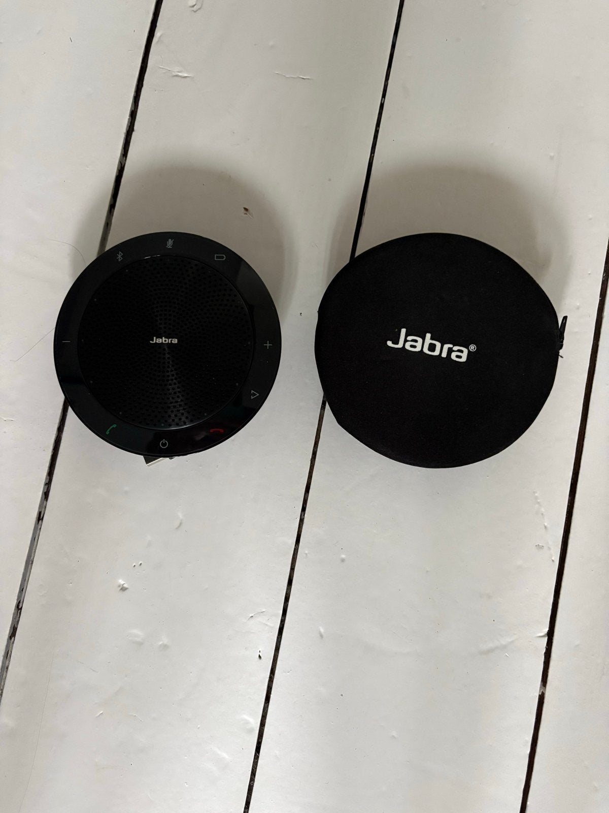 Jabra speaker met originele beschermhoes, Ophalen of Verzenden, Zo goed als nieuw, Overige typen