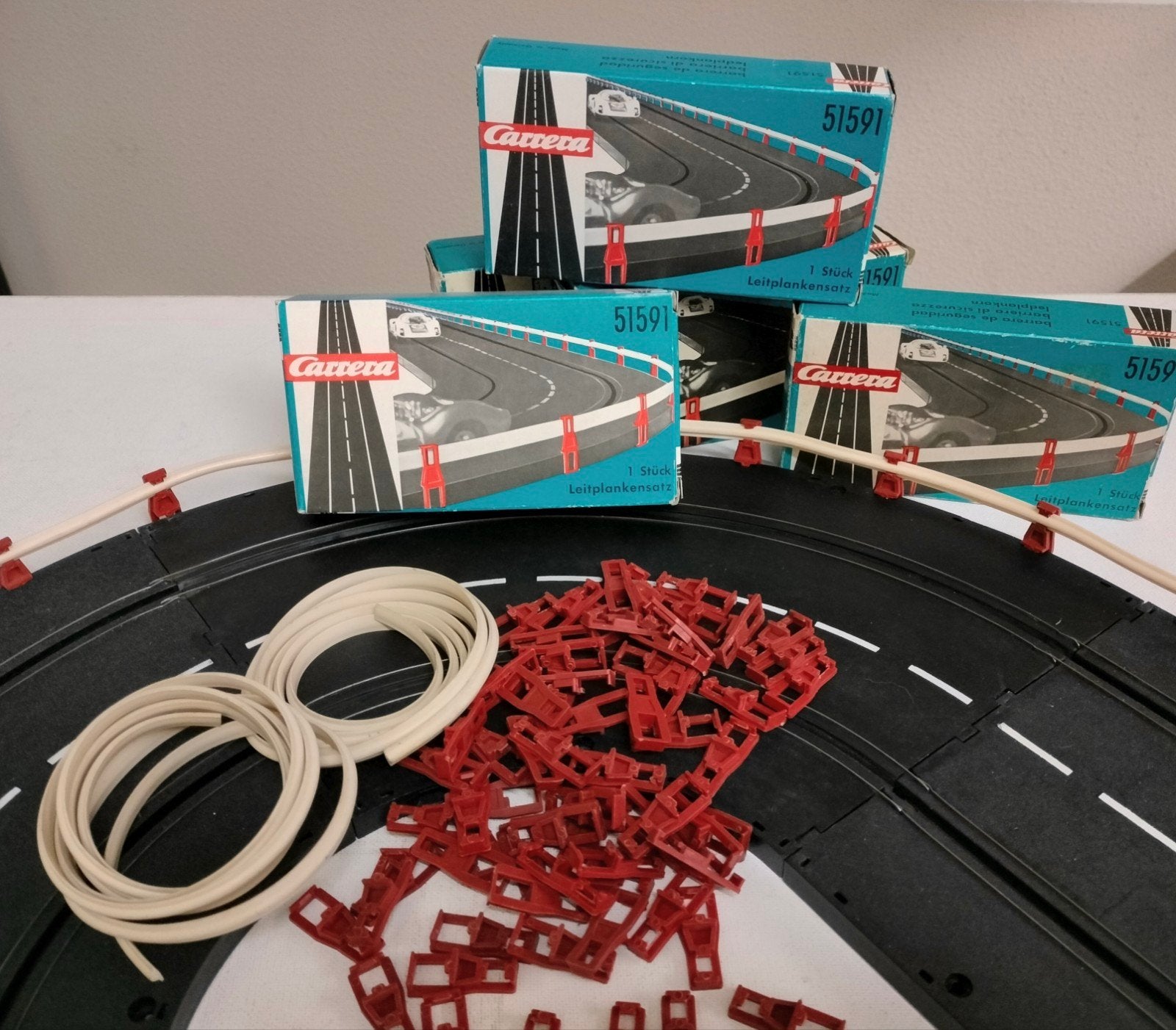 Carrera Vangrailset art.nr. 51591 2 strengen + rode klemmen, Ophalen of Verzenden, Nieuw, Elektrisch, Carrera