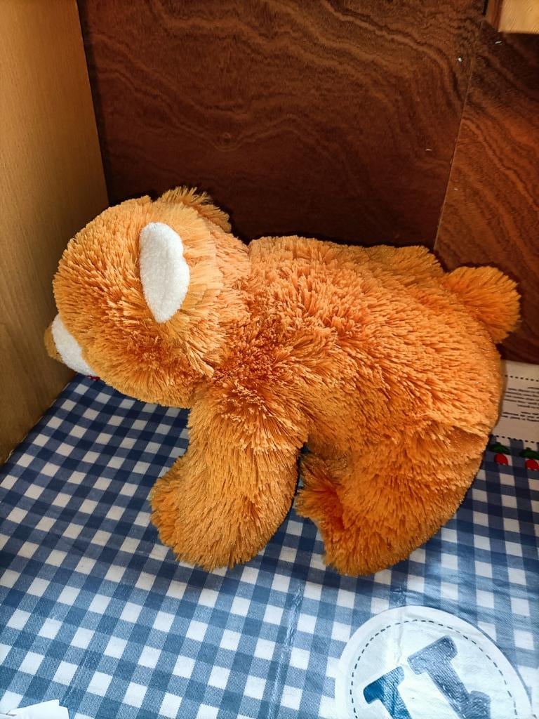 Oranje beer Ostoy (Kika) 30 cm groot, Ophalen of Verzenden, Zo goed als nieuw, Beer