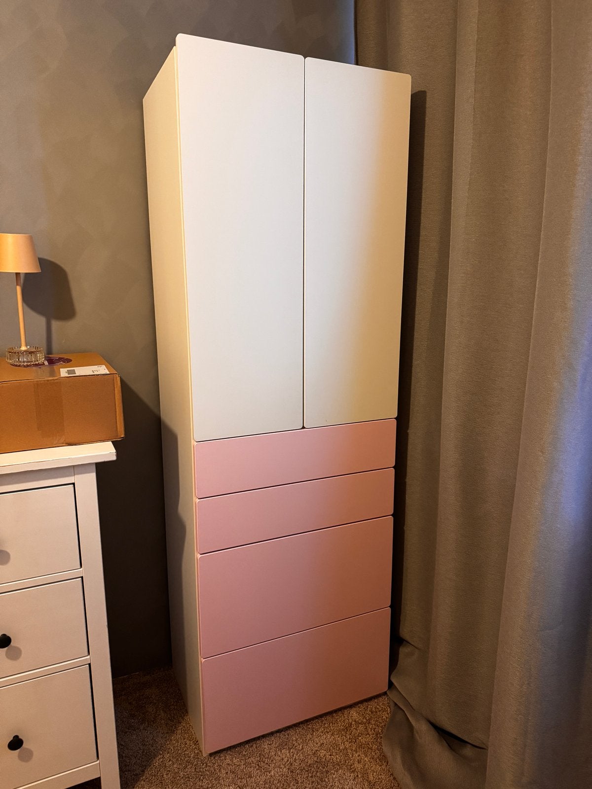 IKEA SMASTAD Kledingkast met lades en hangruimte, Ophalen, 50 tot 100 cm, Zo goed als nieuw, Met lade(s)