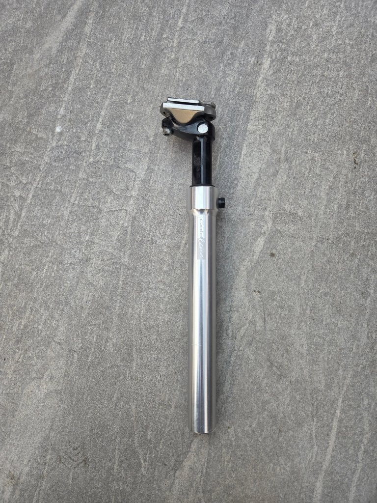 Gazelle Goldline & Tranz-X geveerde zadelpennen, samen €20, Verzenden, Zadel, Aluminium