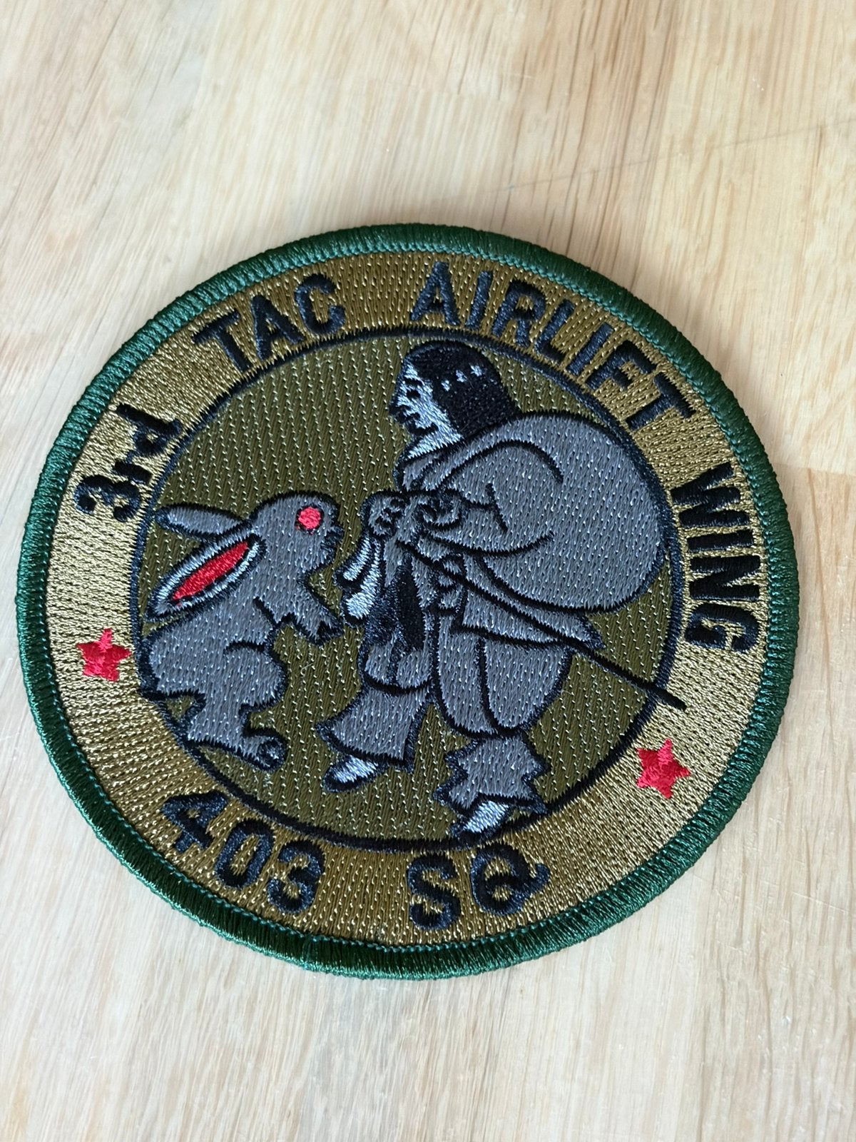403 squadron Japan 3rd tactical airlift wing miho patch, Ophalen of Verzenden, Zo goed als nieuw, Patch, Badge of Embleem
