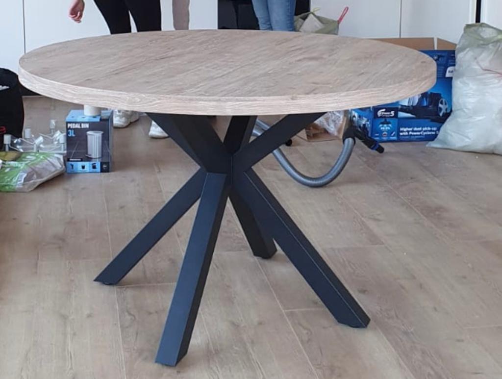 Eettafel kwantum Bressano, Ophalen, Rond, 200 cm of meer, 50 tot 100 cm