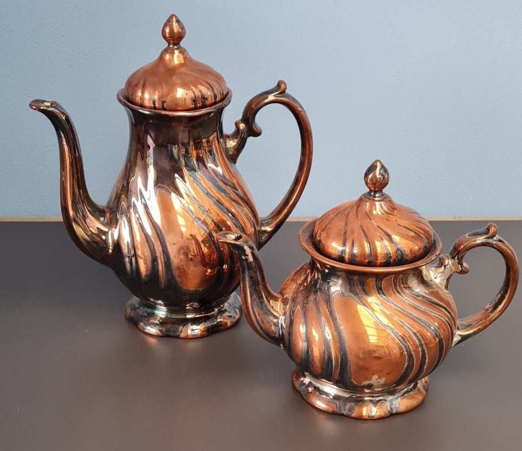 Vintage koffie- en theepot, Ophalen of Verzenden